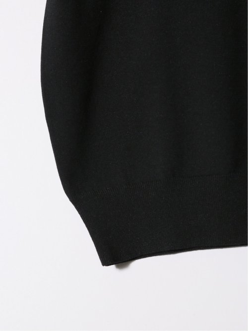 ウォッシャブル 綿混ニット ポロシャツ