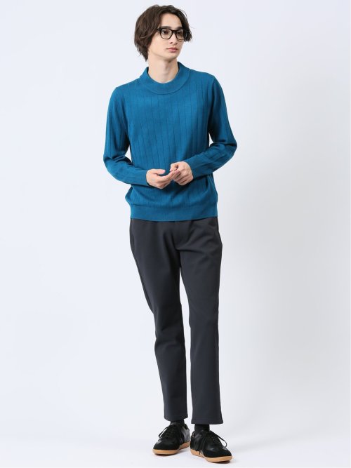 ハリヌキ モックネックニット