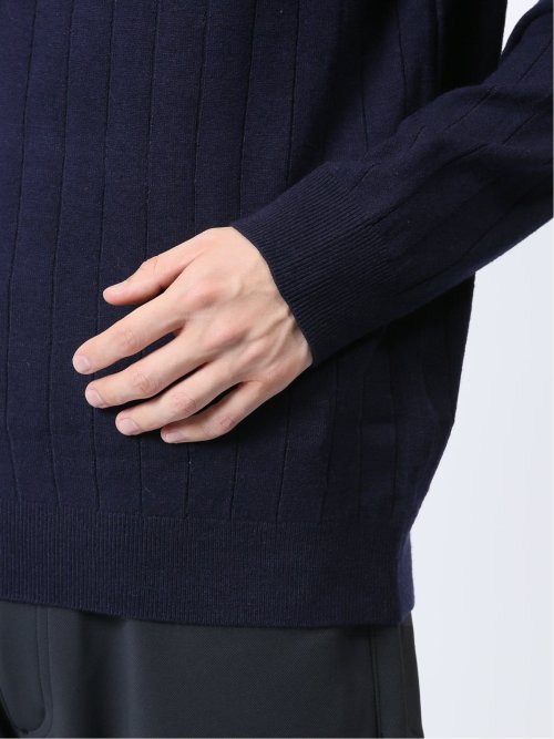 ハリヌキ モックネックニット