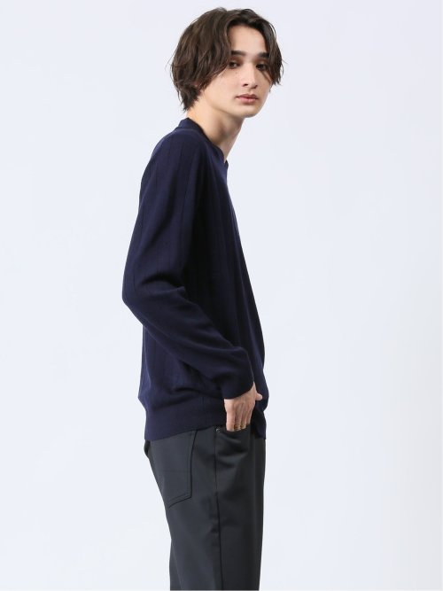 ハリヌキ モックネックニット