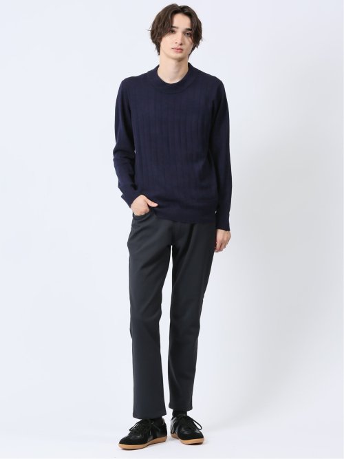 ハリヌキ モックネックニット