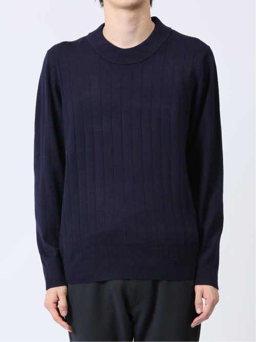 ハリヌキ モックネックニット