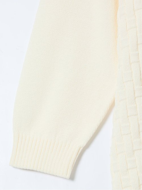 【大きいサイズ】ジーステージ/G-stage ストレッチ ウォッシャブル ブリスター クルーニット