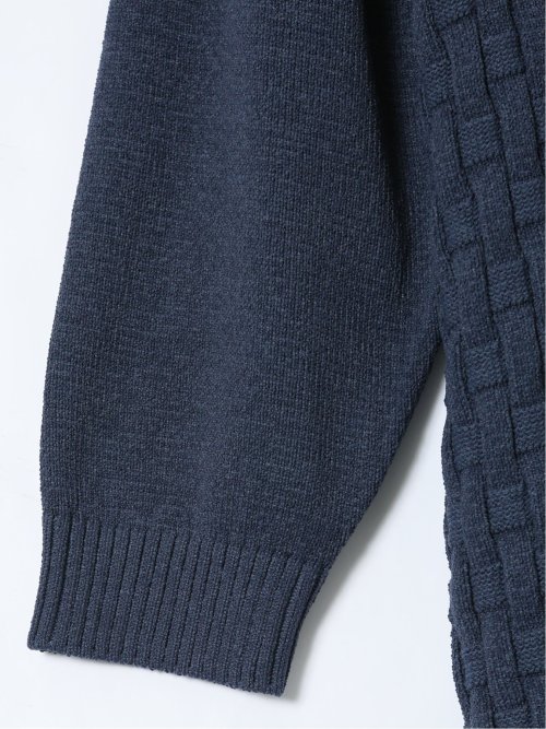 【大きいサイズ】ジーステージ/G-stage ストレッチ ウォッシャブル ブリスター クルーニット