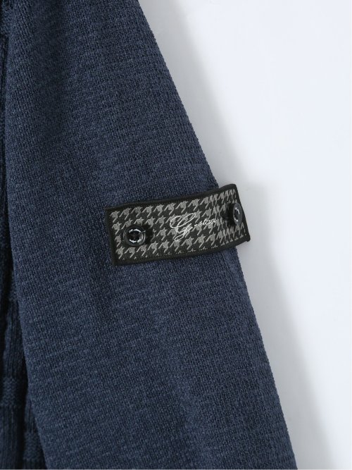 【大きいサイズ】ジーステージ/G-stage ストレッチ ウォッシャブル ブリスター クルーニット