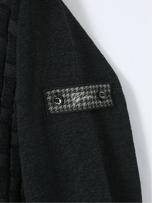 【大きいサイズ】ジーステージ/G-stage ストレッチ ウォッシャブル ブリスター クルーニット