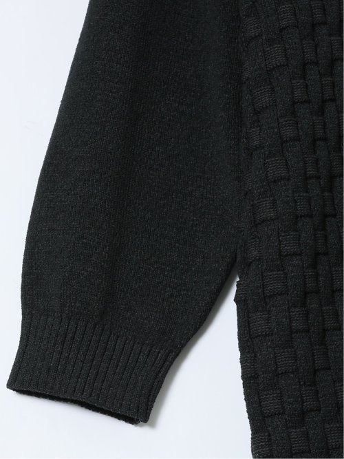 【大きいサイズ】ジーステージ/G-stage ストレッチ ウォッシャブル ブリスター クルーニット