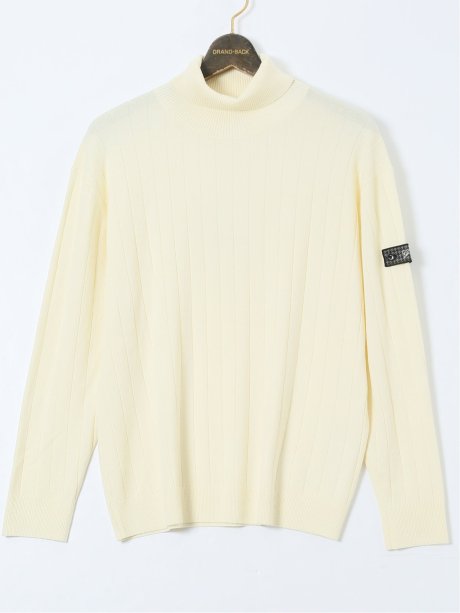 【大きいサイズ】ジーステージ/G-stage ジーヒート ワイドリブ タートルニット