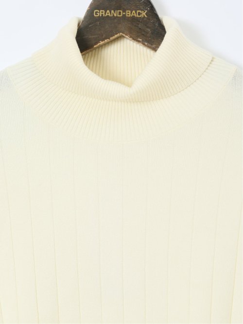 【大きいサイズ】ジーステージ/G-stage ジーヒート ワイドリブ タートルニット