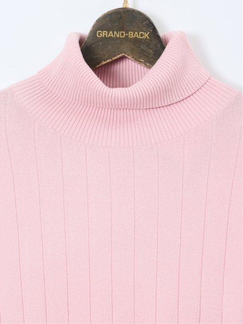 【大きいサイズ】ジーステージ/G-stage ジーヒート ワイドリブ タートルニット