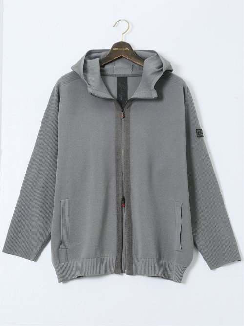 【大きいサイズ】ジーステージ/G-stage ウォッシャブル ミラノリブ フルジップパーカー(セットアップ可能)