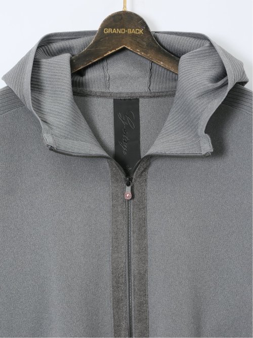 【大きいサイズ】ジーステージ/G-stage ウォッシャブル ミラノリブ フルジップパーカー(セットアップ可能)