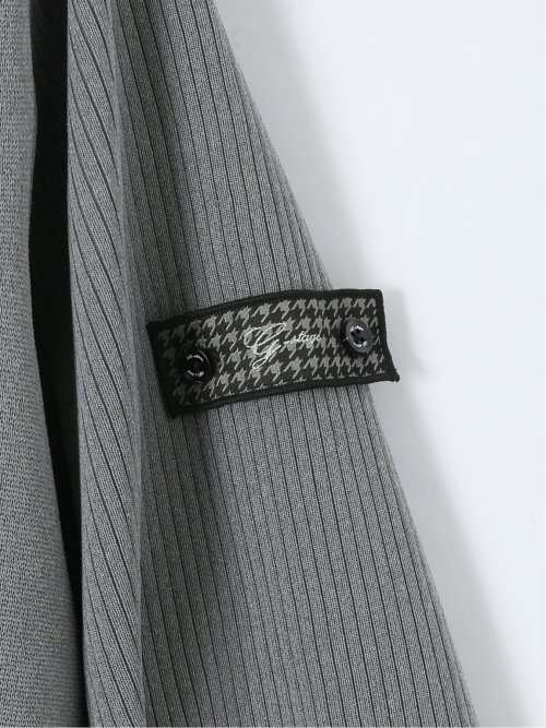 【大きいサイズ】ジーステージ/G-stage ウォッシャブル ミラノリブ フルジップパーカー(セットアップ可能)