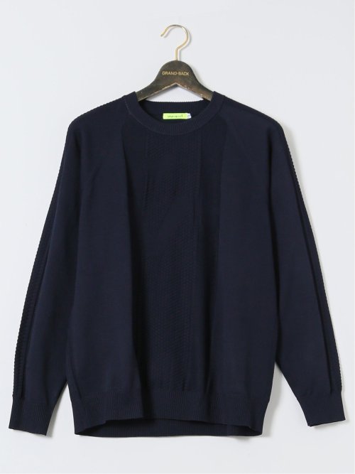 【大きいサイズ】ビバハート/VIVA HEART ワンカラー クルーニット