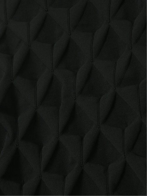 【大きいサイズ】ビバハート/VIVA HEART ストレッチ ハンドウォッシャブル 3Dアーガイル柄 クルーニット