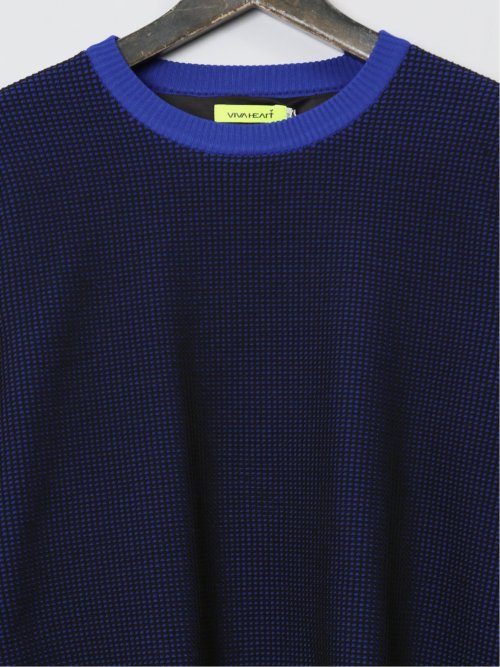 【大きいサイズ】ビバハート/VIVA HEART 軽量裏地付 クルーニット