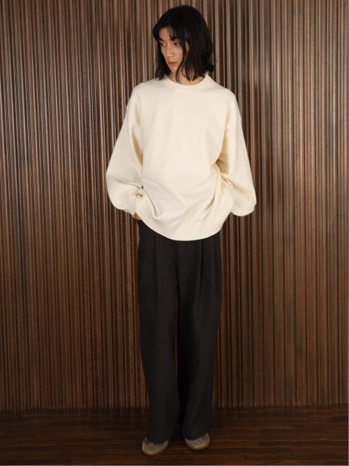 ドロー/DRAW ハンドウォッシャブル ビッグシルエット クルーニット （ユニセックス）