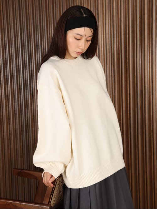 ドロー/DRAW ハンドウォッシャブル ビッグシルエット クルーニット （ユニセックス）