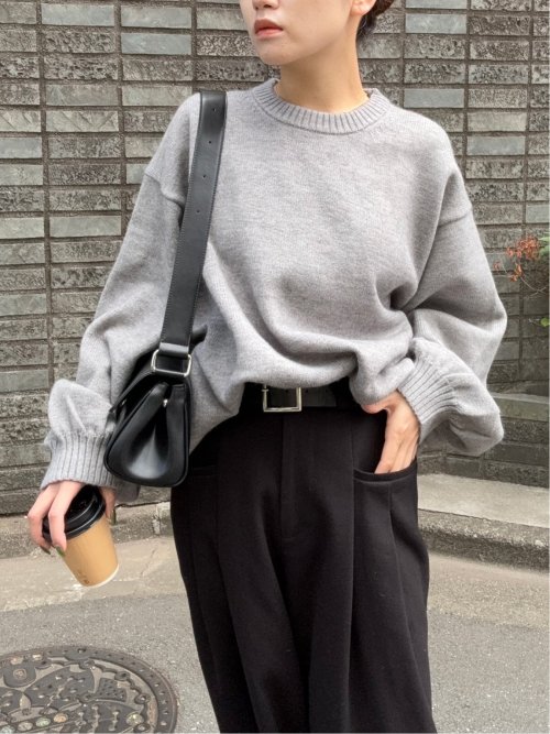 ドロー/DRAW ハンドウォッシャブル ビッグシルエット クルーニット （ユニセックス）