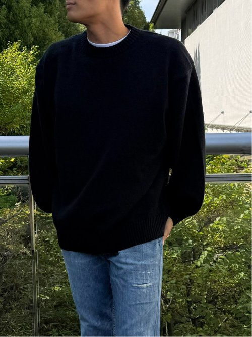 ドロー/DRAW ハンドウォッシャブル ビッグシルエット クルーニット （ユニセックス）