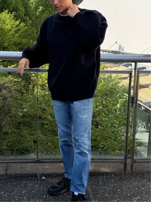 ドロー/DRAW ハンドウォッシャブル ビッグシルエット クルーニット （ユニセックス）