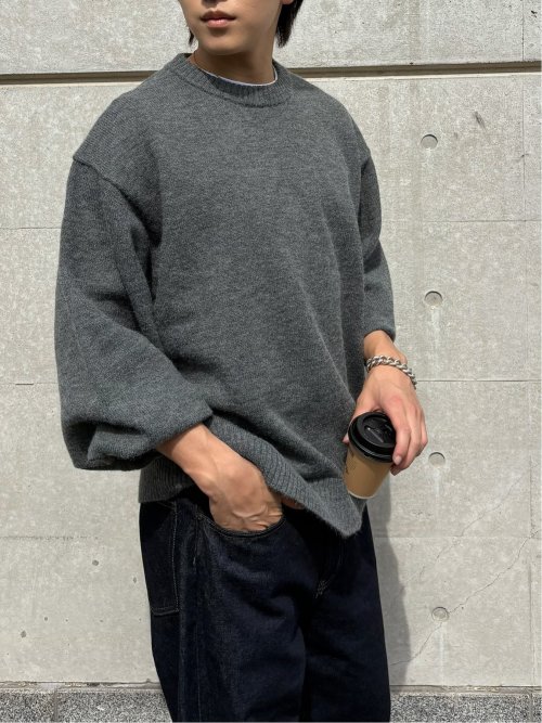 ドロー/DRAW ハンドウォッシャブル ビッグシルエット クルーニット （ユニセックス）