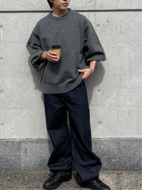 ドロー/DRAW ハンドウォッシャブル ビッグシルエット クルーニット （ユニセックス）