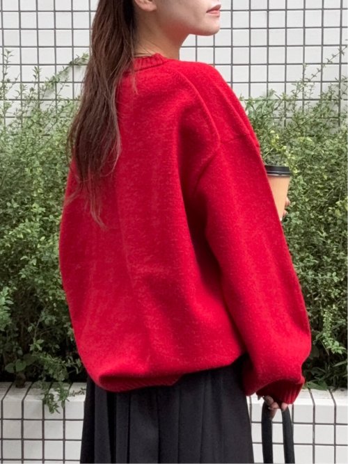 ドロー/DRAW ハンドウォッシャブル ビッグシルエット クルーニット （ユニセックス）