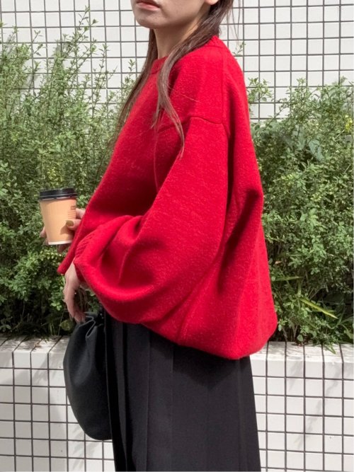 ドロー/DRAW ハンドウォッシャブル ビッグシルエット クルーニット （ユニセックス）