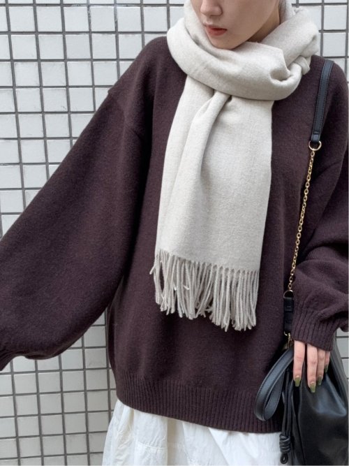 ドロー/DRAW ハンドウォッシャブル ビッグシルエット クルーニット （ユニセックス）