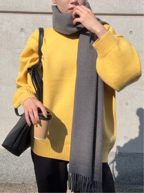 ドロー/DRAW ハンドウォッシャブル ビッグシルエット クルーニット （ユニセックス）