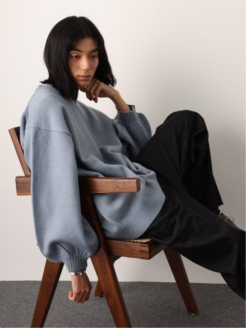 ドロー/DRAW ハンドウォッシャブル ビッグシルエット クルーニット （ユニセックス）