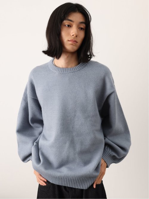 ドロー/DRAW ハンドウォッシャブル ビッグシルエット クルーニット （ユニセックス）