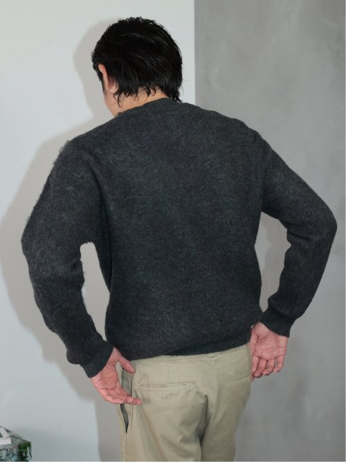 ドロー/DRAW ストレッチ シャギー クルーニット （ユニセックス）