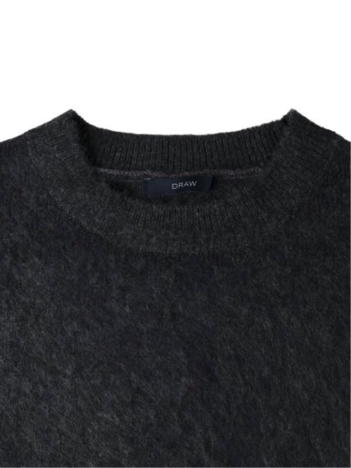 ドロー/DRAW ストレッチ シャギー クルーニット （ユニセックス）