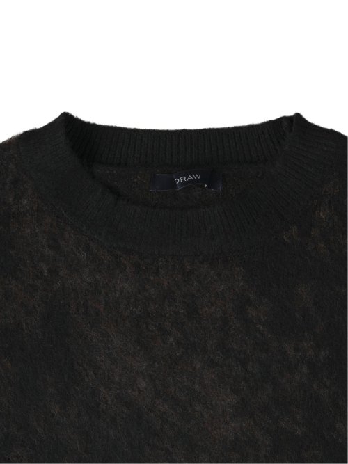 ドロー/DRAW ストレッチ シャギー クルーニット （ユニセックス）