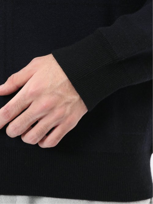 ウォッシャブル ストレッチ チェック柄 クルーニット