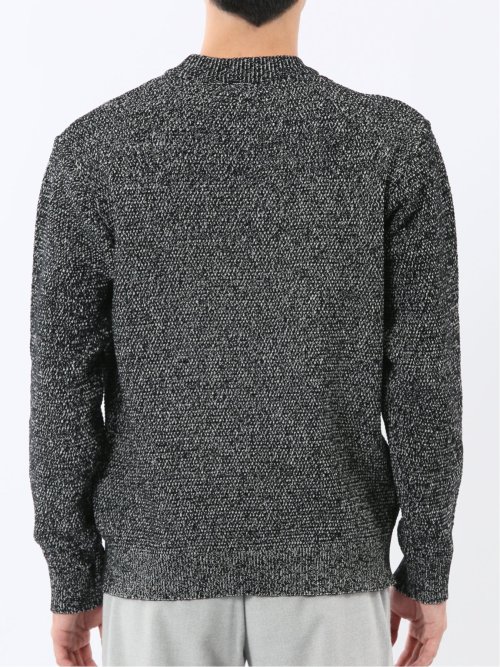 ウォッシャブル ストレッチ 鹿の子 モックネックニット