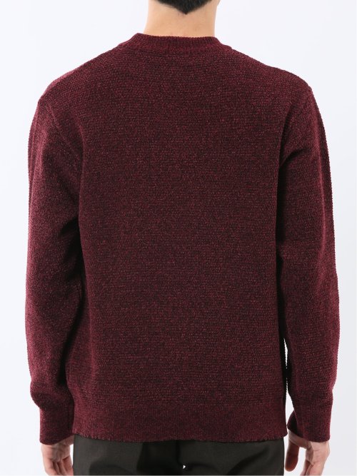 ウォッシャブル ストレッチ 鹿の子 モックネックニット