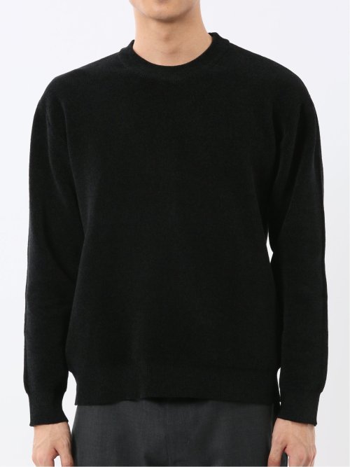 ウォッシャブル ストレッチ ベロア クルーニット