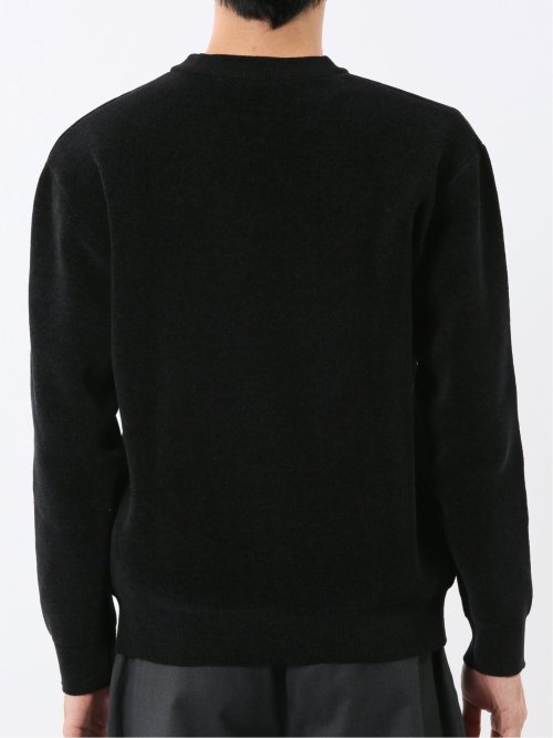 ウォッシャブル ストレッチ ベロア クルーニット