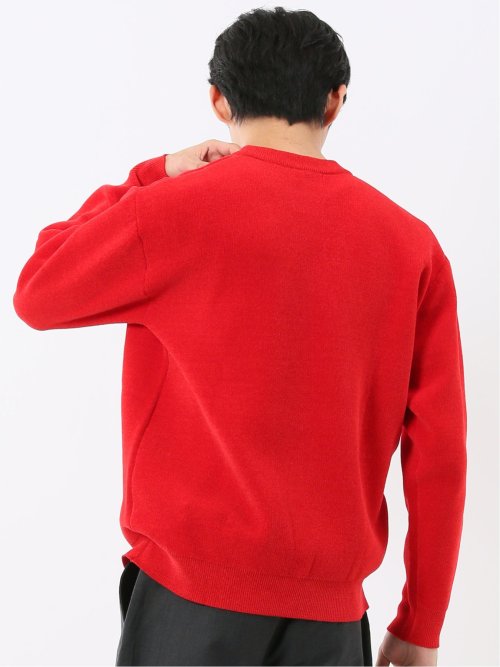 ウォッシャブル ストレッチ ベロア クルーニット