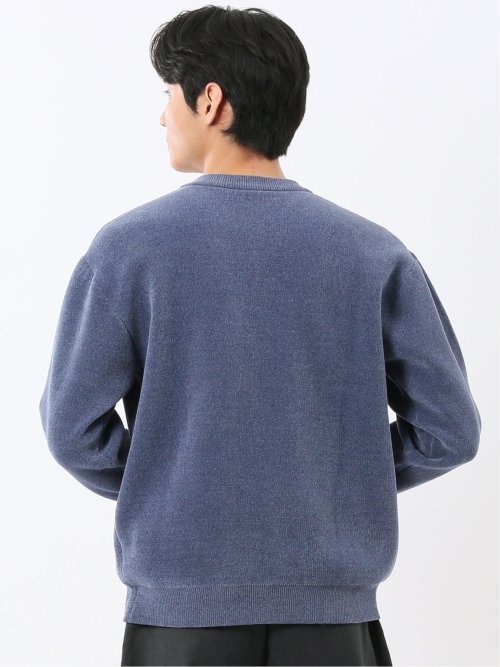 ウォッシャブル ストレッチ ベロア クルーニット