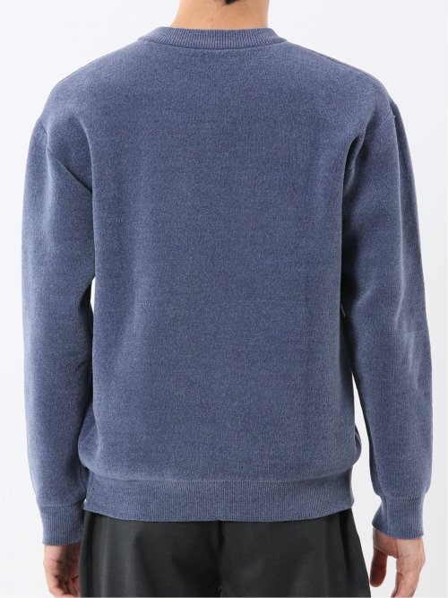 ウォッシャブル ストレッチ ベロア クルーニット