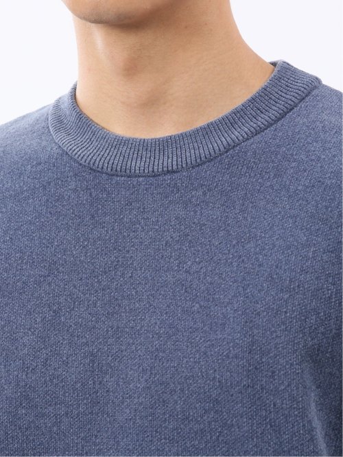 ウォッシャブル ストレッチ ベロア クルーニット