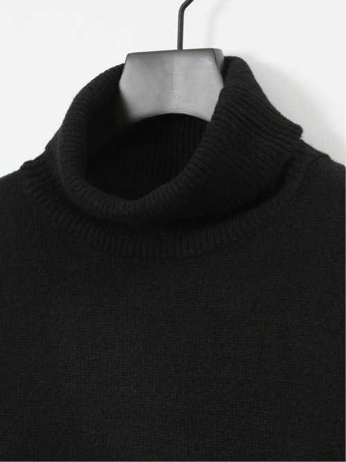 ハンドウォッシャブル ストレッチ 天竺 タートルニット