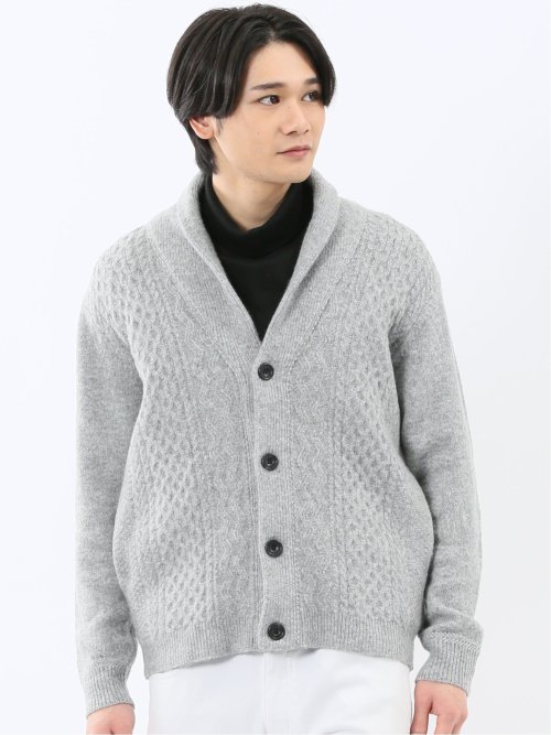 ノーカラー ニットカーディガン(M 05黒): トップス | TAKA-Q ONLINE