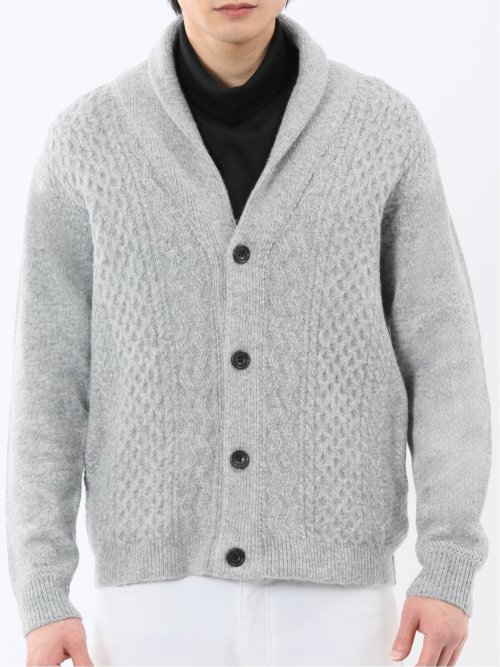 ハンドウォッシャブル ストレッチ ショールカーディガン