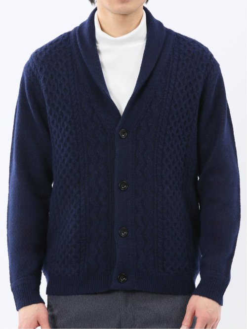 ハンドウォッシャブル ストレッチ ショールカーディガン