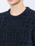 モールチェック柄 クルーネックニット